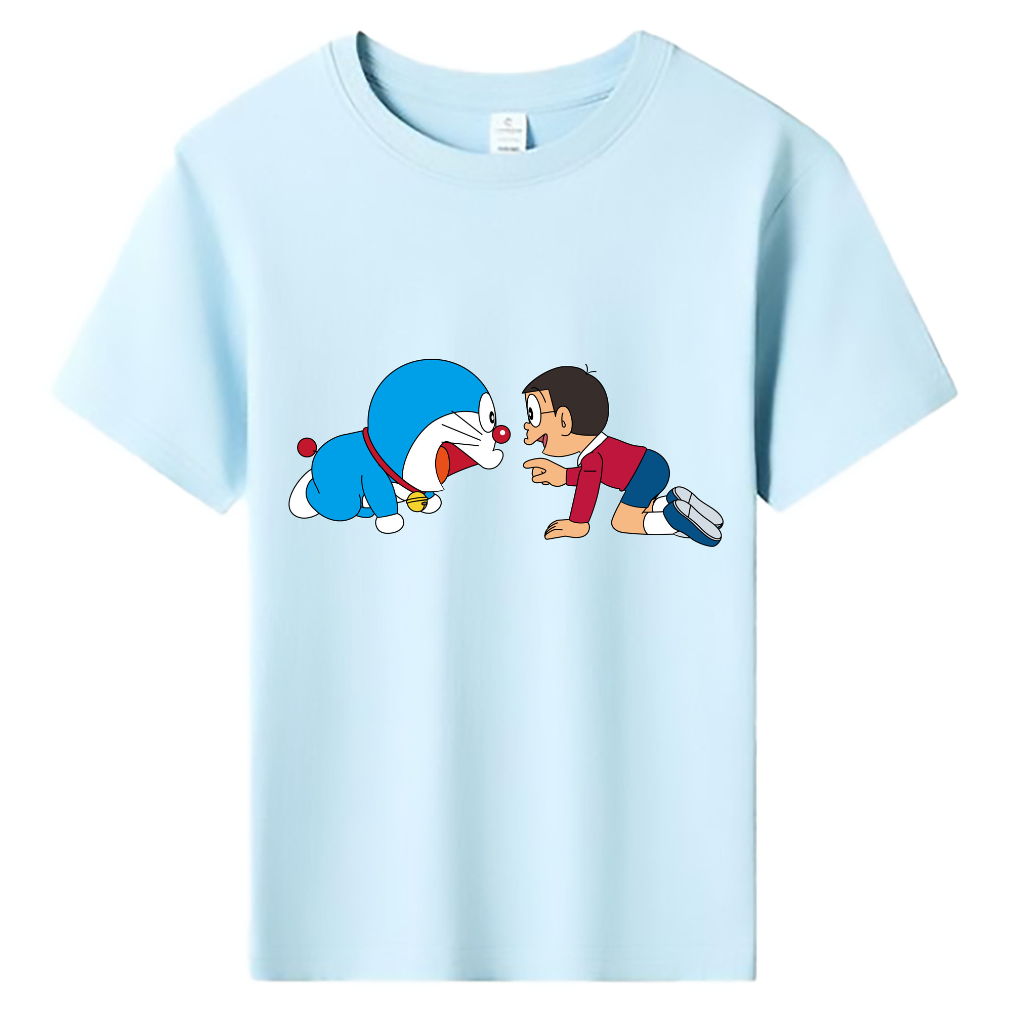 （画像用） ドラえもん 野比 のび太 Doraemon Nobita Nobi 綿100％キッズTシャツ（フロントプリント）